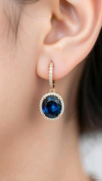 Creolen 750 Gold Diamant Topas 7,05 ct - Bild 7