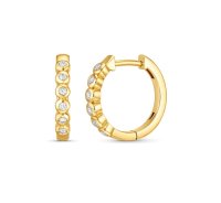 Creolen 585 Gold CHRIST 0,12 ct Diamant - Bild 4