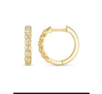 Creolen 585 Gold CHRIST 0,12 ct Diamant - Bild 5
