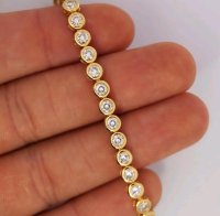 Tennisarmband 750 Gold 3,5 ct Diamant - Bild 9