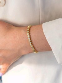 Tennisarmband 750 Gold 3,5 ct Diamant - Bild 10