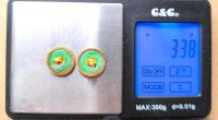 Ohrstecker 585/750 Gelbgold mit Jade antik - Bild 7