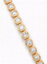 Tennisarmband 750 Gold 2,3 ct Diamanten - Bild 1