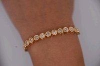 Tennisarmband 750 Gold 2,3 ct Diamanten - Bild 4