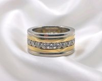 Eternity-Ehering 750 Gold mit 2 ct Diamanten - Bild 2