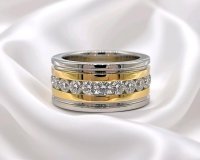 Eternity-Ehering 750 Gold mit 2 ct Diamanten - Bild 4