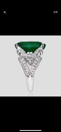 Verlobungsring 585 Gold Smaragd Diamant - Bild 10