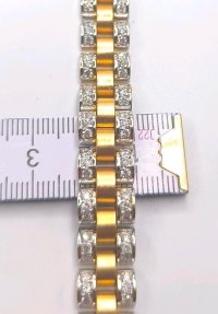 President Armband 585 Gold 4,5 ct Diamanten 46g - Bild 2