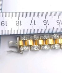 President Armband 585 Gold 4,5 ct Diamanten 46g - Bild 4
