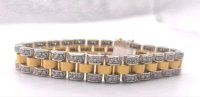 President Armband 585 Gold 4,5 ct Diamanten 46g - Bild 9