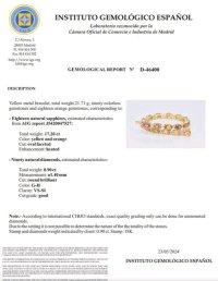 Armreif 750 Gold mit Saphir und Diamant 18,10 ct - Bild 3