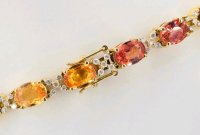 Armreif 750 Gold mit Saphir und Diamant 18,10 ct - Bild 10