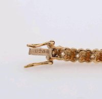 Tennisarmband 750 Gold mit 2 ct Diamanten - Bild 6