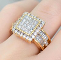 Ring 585 Gelbgold 1,1 ct Diamant Verlobungsring Ehering - Bild 1