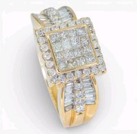 Ring 585 Gelbgold 1,1 ct Diamant Verlobungsring Ehering - Bild 2
