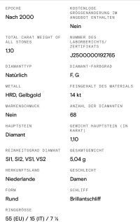 Ring 585 Gelbgold 1,1 ct Diamant Verlobungsring Ehering - Bild 5