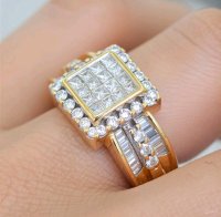 Ring 585 Gelbgold 1,1 ct Diamant Verlobungsring Ehering - Bild 6