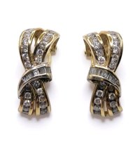 Ohrringe 585 Gold mit 1,8 ct Diamanten - Bild 1