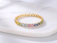 Armreif 750 Gold Saphir 12,99ct Diamant 0,61ct - Bild 2