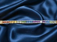 Armreif 750 Gold mit Diamant & Saphir - Bild 3