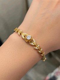 Tennisarmband 750 Gold Diamant 1,6 ct F-H VVS - Bild 4