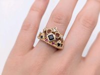Ring 585 Gelbgold Rubin 0,3 ct Diamant 0,05 ct - Bild 1