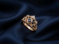 Ring 585 Gelbgold Rubin 0,3 ct Diamant 0,05 ct - Bild 2