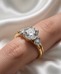 Verlobungsring 750 Gold mit 0,74 ct Diamant - Bild 3