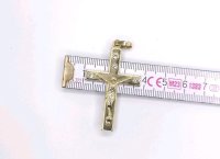 Kreuz-Anhänger 585 Gold mit 0,6 ct Diamant - Bild 7