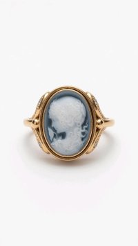Barock-Diamantring 585 Gold Vintage - Bild 1