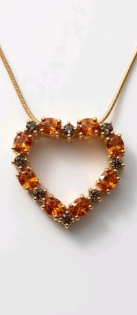 Collier 585 Gold mit Citrin & Rauchquarz - Bild 5