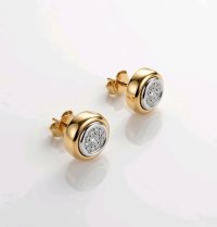 Diamant-Creolen 585 Gold mit 0,7 ct - Bild 3