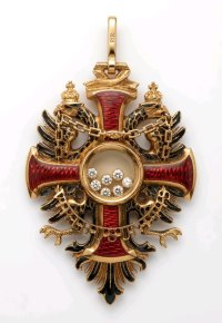 750 Gold Anhänger Adler Kreuz 0,5 ct Diamant - Bild 2