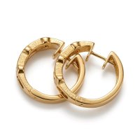 750 Gold Ohrringe Creolen Rubin 1,1 ct & Diamant 0,7 ct - Bild 4