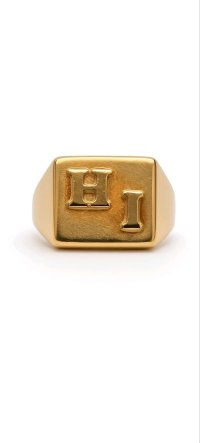Siegelring 585 Gelbgold massiv Größe 70 - Bild 2