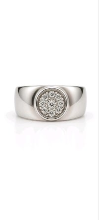 Vintage Siegelring 585 Gelbgold 0,6 ct Diamant - Bild 2