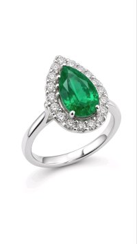 Ring 750 Gelbgold Smaragd 2ct Diamant 0,6ct - Bild 2