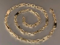Königskette 585 Gelbgold massiv 54 cm 23,1g - Bild 4