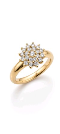 Diamant-Ring 585 Gelbgold 0,46 ct Verlobungsring - Bild 2