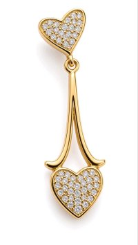 585 Gold Creolen mit 0,13 ct Diamanten - Bild 3