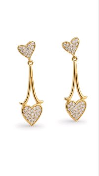 585 Gold Creolen mit 0,13 ct Diamanten - Bild 4