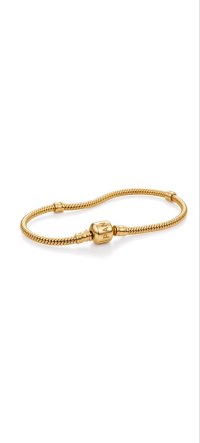 Charm-Armband 585 Gold 21 cm mit Pandora-Anhängern - Bild 4