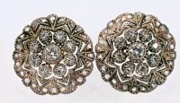 Ohrringe 585 Gold Diamanten 1,4ct Antik - Bild 2