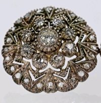 Ohrringe 585 Gold Diamanten 1,4ct Antik - Bild 3