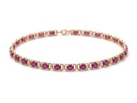 Tennisarmband 585 Gold Rubin 4,5 ct - Bild 3