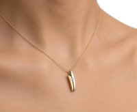Anhänger 585 Gold 14K mit 0,06 ct Diamant - Bild 1