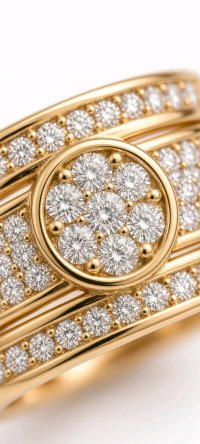 Siegelring 585 Gold Diamant 0,56 ct Iced Out - Bild 2