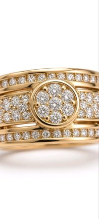 Siegelring 585 Gold Diamant 0,56 ct Iced Out - Bild 3