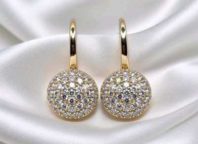 Ohrringe 585 Gelbgold Diamant 0,81 ct