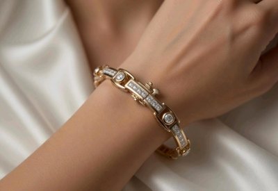 Tennisarmband 585 Gold 4,75 ct Diamant H-J/SI2